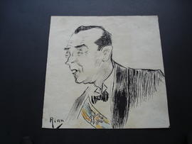 Caricatura do Presidente Juscelino Kubitscheck de Oliveira